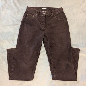 Jones New York Corduroy Pants in Dark Chocolate Brown Size 4P Stretch
